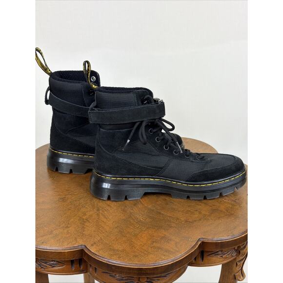 Dr Martens Black Combs Tech Mixed Material Boot Mens Size 8